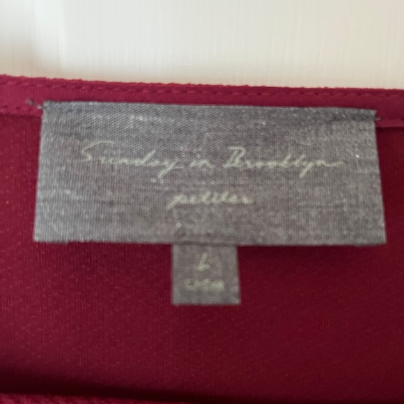 Anthropologie burgundy dress - Picture 3 of 7